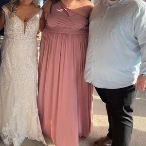 Azazie - Dusty Rose - Size 26 - Jasna